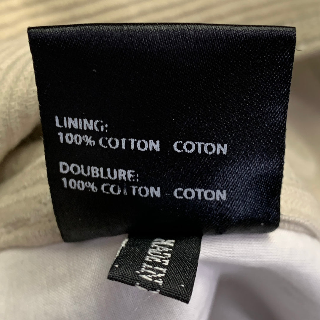 HAIDER ACKERMANN Size M Khaki Corduroy Cotton Blend Cropped Casual Pants
