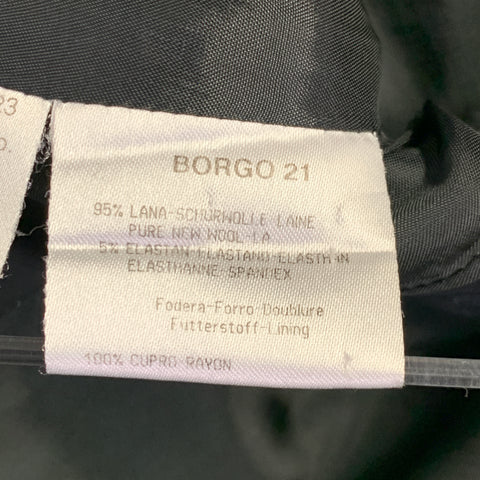 GIORGIO ARMANI Size 6 Black Wool Blend Jacket Blazer