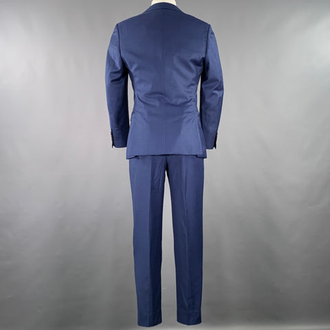 SUIT SUPPLY Size 34 Blue Wool Single Breasted Suit