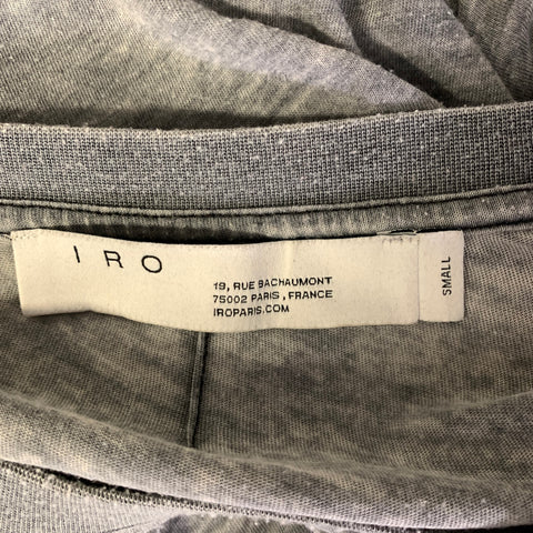 IRO Size S Grey White Heather Cotton polyester Lightweight T shirt