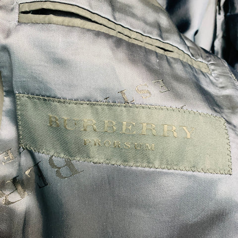 BURBERRY PRORSUM Talla 40 Abrigo deportivo de algodón revestido negro