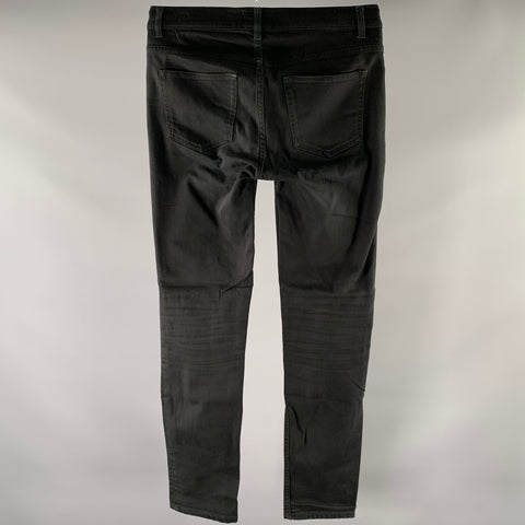 ACNE STUDIOS Size 31 Black Cotton Blend Skinny Jeans