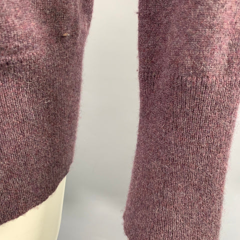 BP STUDIO Size M Heather Purple Cashmere Knit Single Button Cardigan