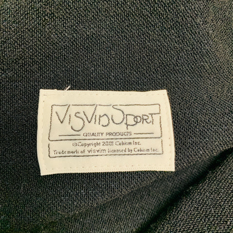 VISVIM Talla L -VS High Water Elias- Pantalones casuales con cordón de mezcla de nailon negro
