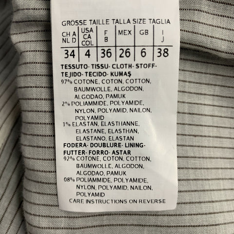 MAX MARA Size 4 Green Cotton Blend Woven Snaps Jacket