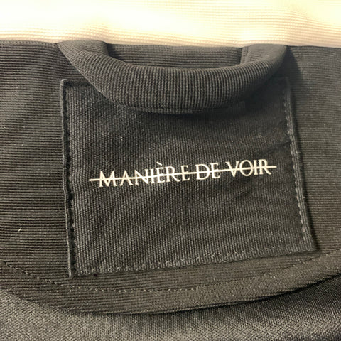MANIERE DE VOIR Chest Size Size M Black White Tencel Blend Track Jacket