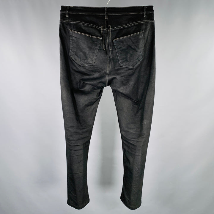 DRKSHDW Size 32 Torrence Cut Black Cotton Blend Button Fly Jeans