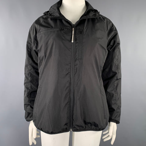 BAUBAX Size L -Airport Jacket- Black Polyester Windbreaker