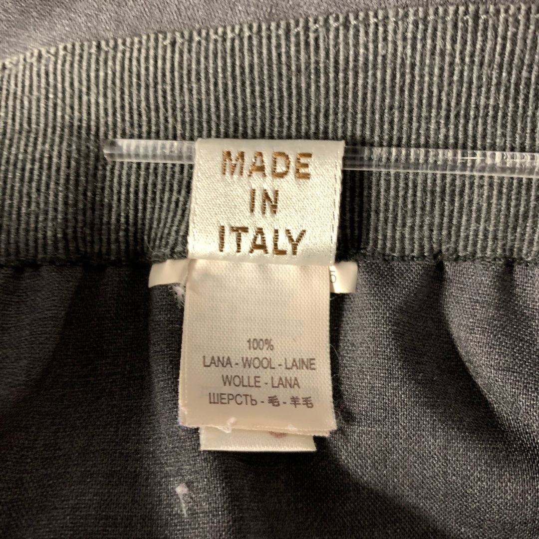 BRUNELLO CUCINELLI Size 8 Grey Wool Heather Elasticated Pants