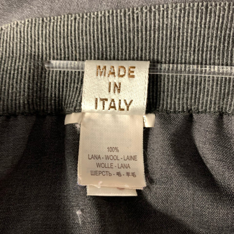 BRUNELLO CUCINELLI Size 8 Grey Wool Heather Elasticated Pants