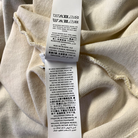 JW ANDERSON SS2021 Size M Cream Multi Color Graphic Cotton Short Sleeve Polo
