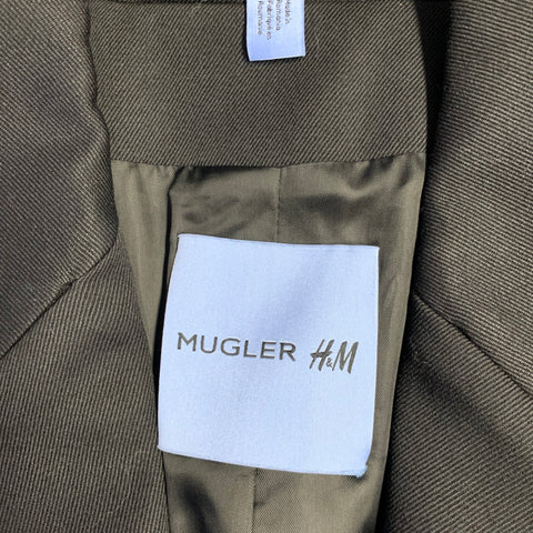 MUGLER X H&M Size 38 Black Wool Suit