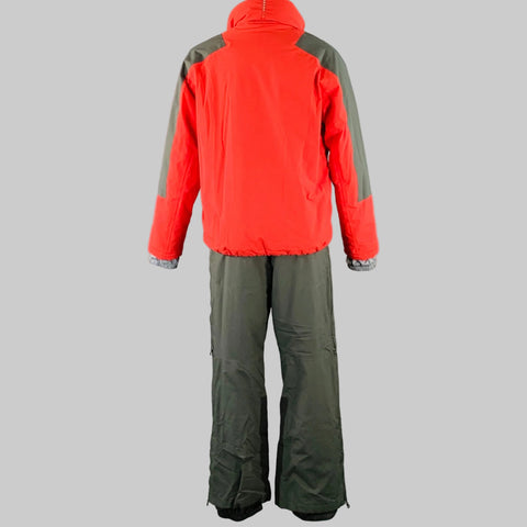 PRADA SPORT Size 40 Red Forest Green Nylon Ski Snow Jacket Pants Set