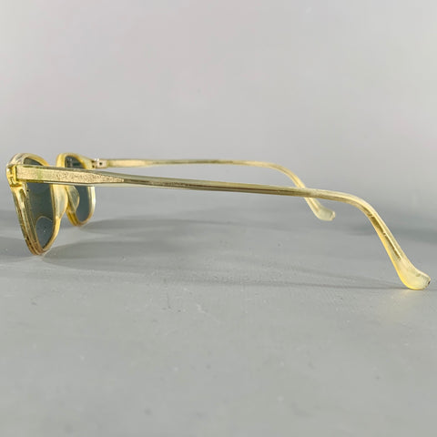 VINTAGE Yellow Acetate Sunglasses