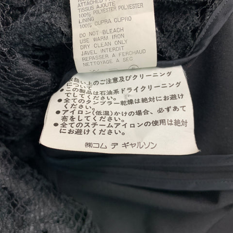 COMME des GARCONS Size S Black Wool Lace Jacket