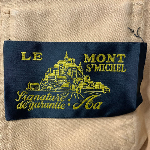 LE MONT ST.MICHEL Size 42 Khaki Tan Cotton Button Up Jacket