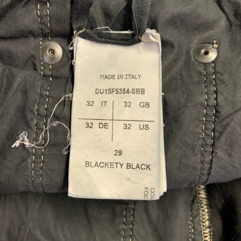 DRKSHDW Size 32 Torrence Cut Black Cotton Blend Button Fly Jeans