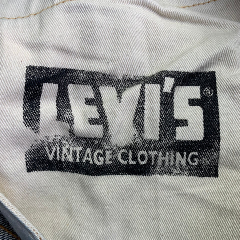 LEVI STRAUSS Size 33 Navy Multi Color Graphic Cotton Straight Selvedge Jeans