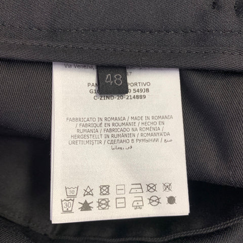 MONCLER Size 32 Black Wool Blend Cargo Casual Pants