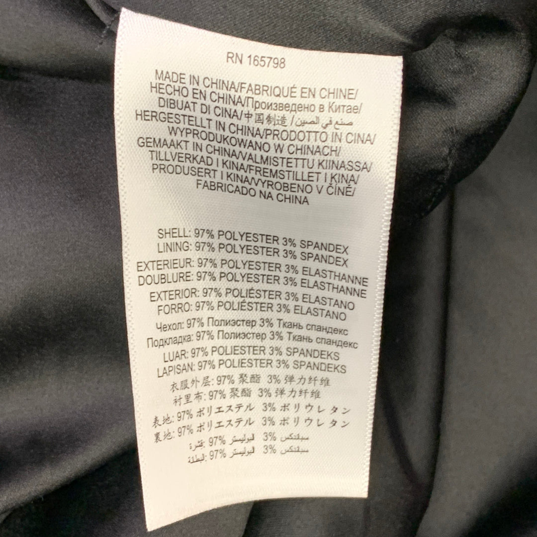 ZAC POSEN Size 12 Black Polyester Blend Shawl Collar Single Button Jacket Blazer