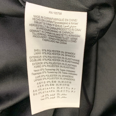 ZAC POSEN Size 12 Black Polyester Blend Shawl Collar Single Button Jacket Blazer