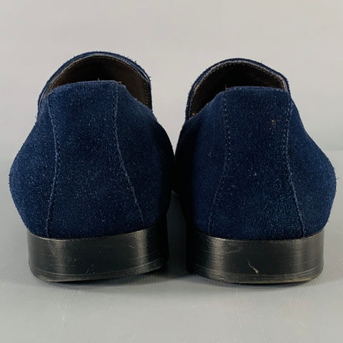 DONALD J PLINER Size 8 Navy Suede Slip On Loafers