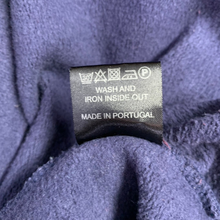 RAF SIMONS Size XXL Navy Shark Print Cotton Crew-Neck Sweatshirt