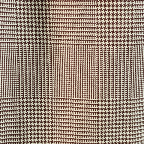 POLO by RALPH LAUREN Size 30 Brown Beige Glenplaid Cotton Pleated Tapered Dress Pants