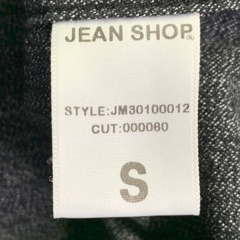 JEAN SHOP Size S Grey Black Cotton Two Pockets Long Sleeve Shirt