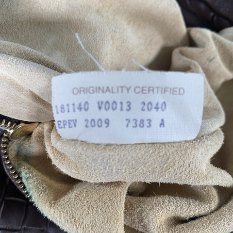 BOTTEGA VENETA 2009 Brown Woven Leather Hobo Shoulder Bag