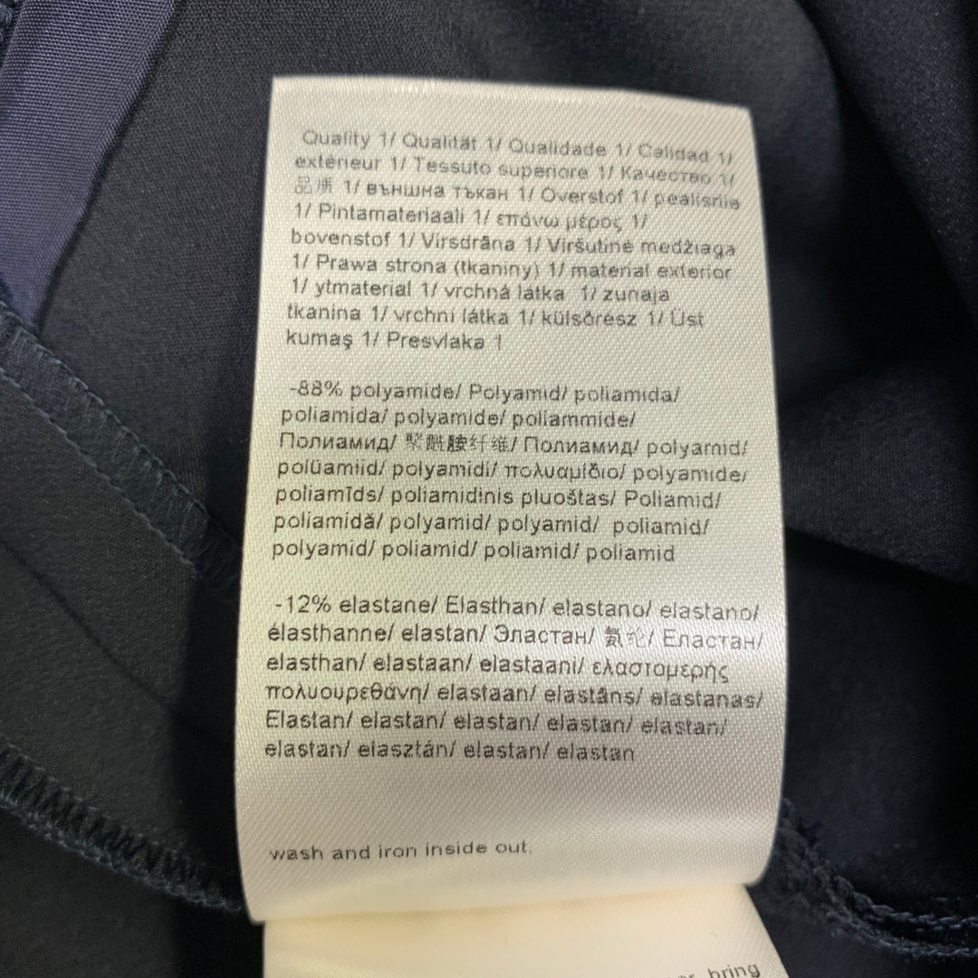 ESCADA Size 12 Navy Polyamide Blend Side Zipper Dress Pants