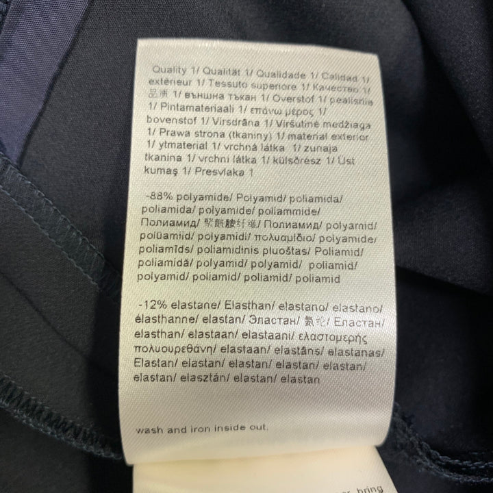 ESCADA Size 12 Navy Polyamide Blend Side Zipper Dress Pants