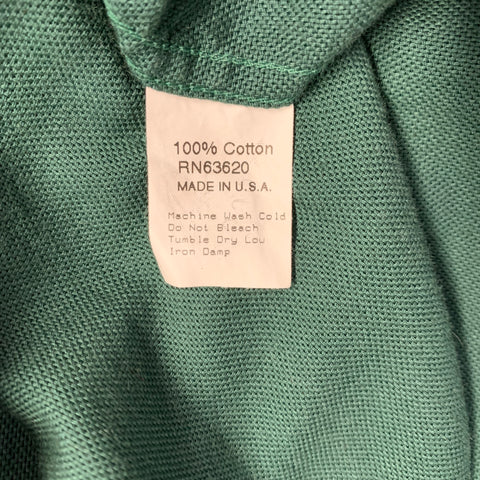 GITMAN BROS Size M Green Cotton One Pocket Long Sleeve Shirt