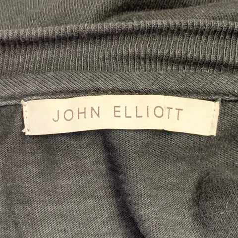 JOHN ELLIOTT Size L Black Cotton Crew Neck T-shirt