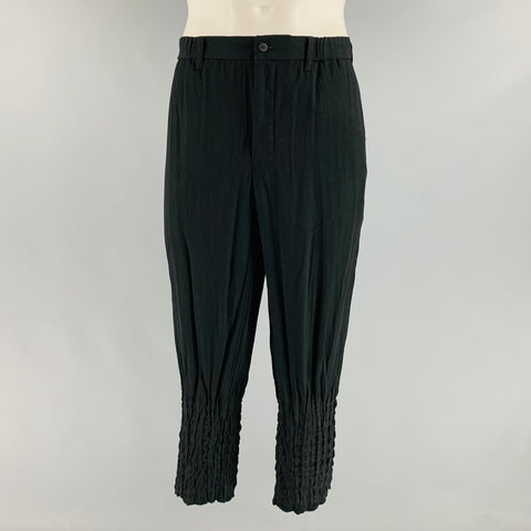 ISSEY MIYAKE Size L Black Green Ombre Casual Pants
