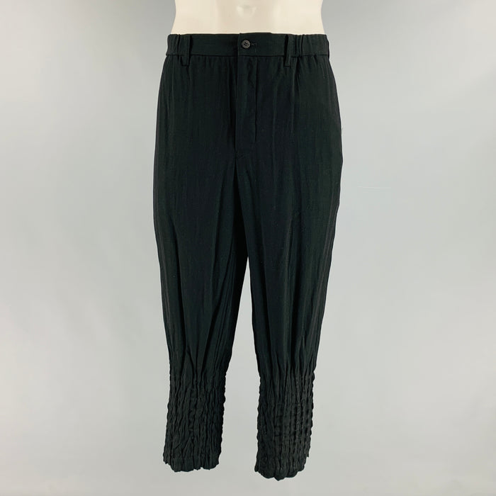 ISSEY MIYAKE Size L Black Green Ombre Casual Pants