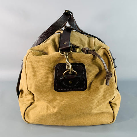 FILSON Small Rugged Tan Brown Cotton Canvas Twill Duffle Bag
