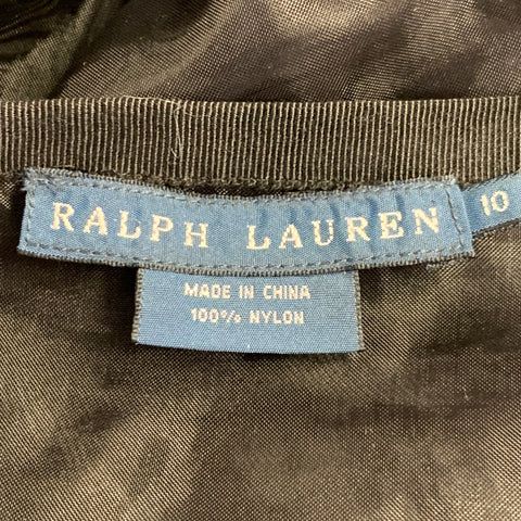 RALPH LAUREN Jupe Transparente en Nylon Noir Taille 10