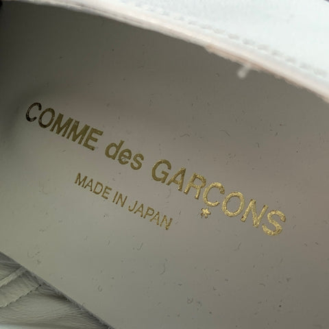 COMME des GARCONS Size 7 White Leather Lace-Up Shoes