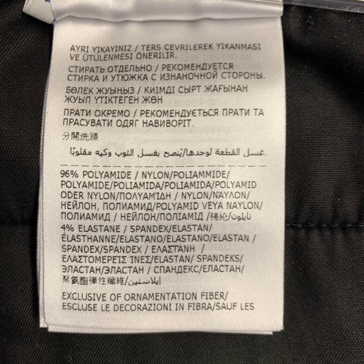 MONCLER Size 34 Black Twill Polyamide Blend Drawstring Casual Pants