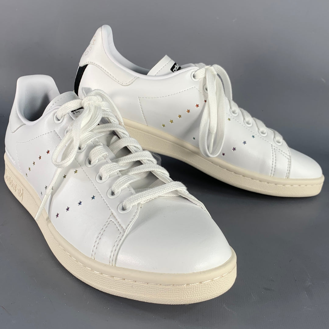 ADIDAS x STELLA McCARTNEYSize 8.5 White Multi Color Leather Stars Lace-Up  Low Top Sneakers – Sui Generis Designer Consignment