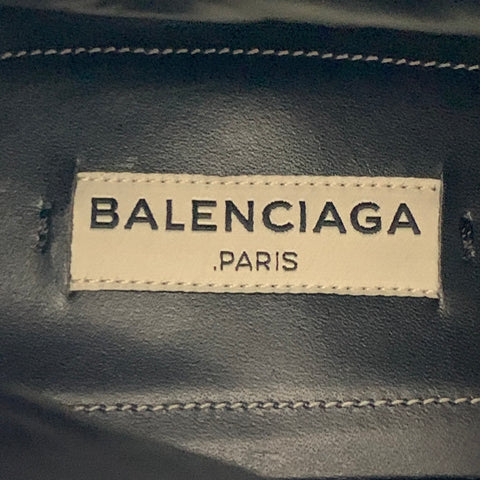 BALENCIAGA FW16 Runway Size 9 Black Leather Ankle Calf High Platform Boots
