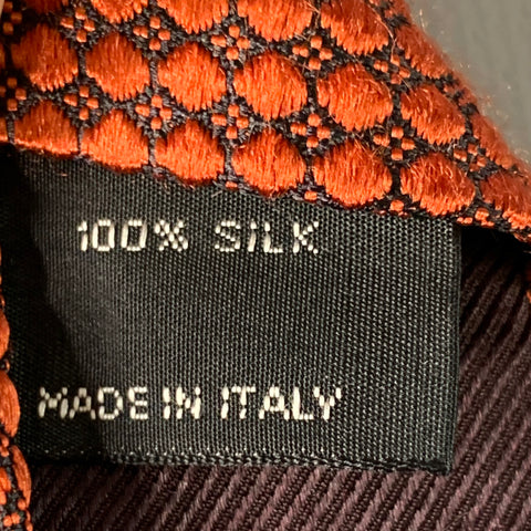 TOM FORD One Size Black Brick Checkered Silk Tie