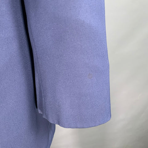 ASTOR & BLACK Size 44 Blue Contrast Stitch Single Breasted Notch Lapel Suit