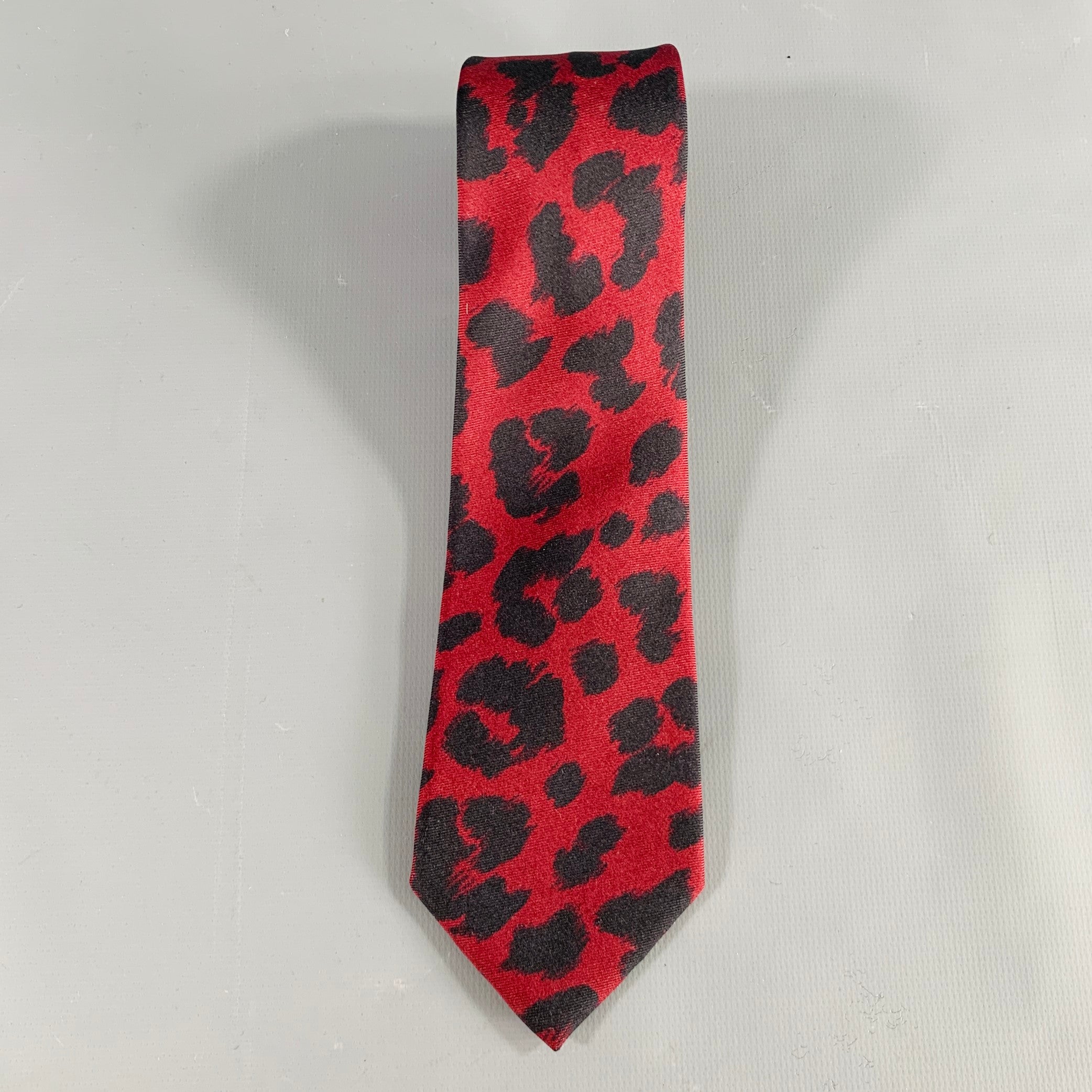 animal print silk ties