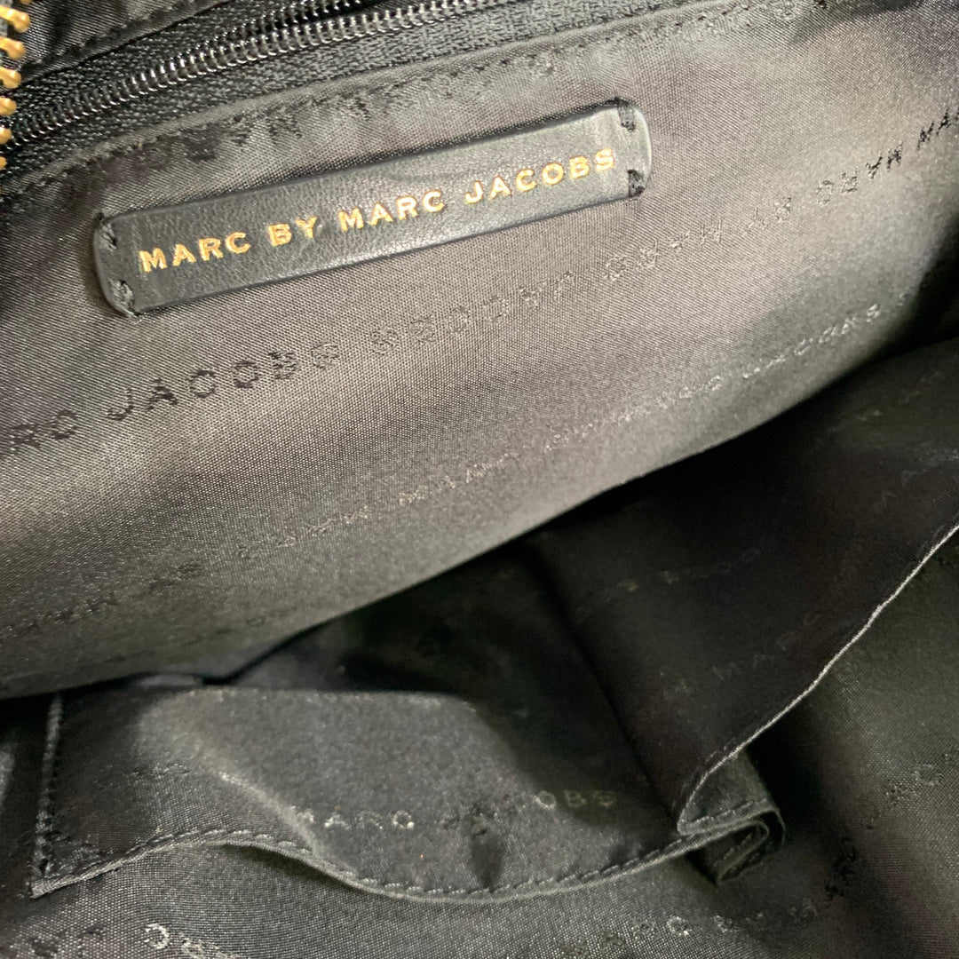 MARC JACOBS Size Black White Pebble Grain Leather Bags