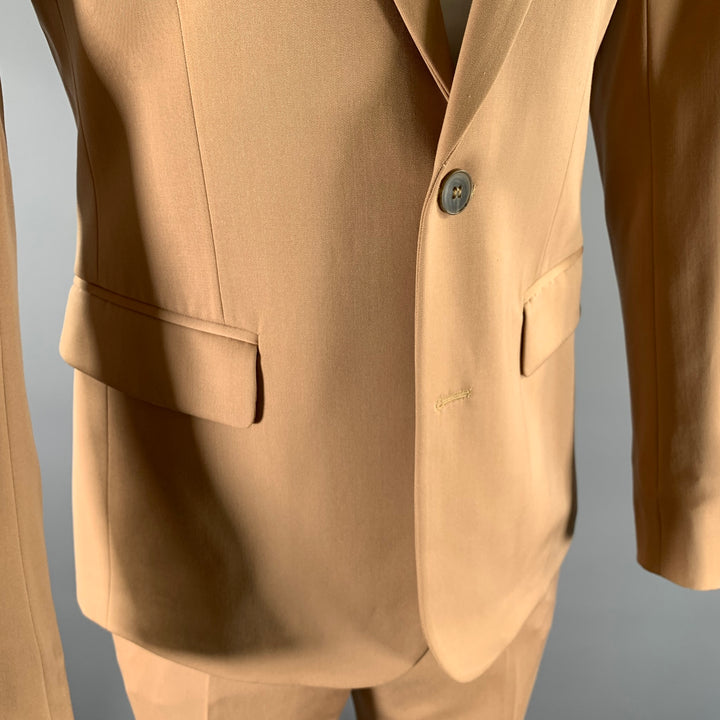 H & M MARGIELA Size 40 Camel Wool Notch Lapel Suit