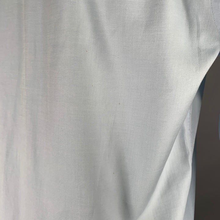 ARMANI COLLEZIONI Size S Light Blue Cotton Long Sleeve Shirt