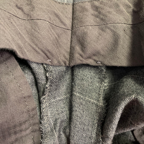 ERMENEGILDO ZEGNA Size 46 Grey White Window Pane Wool Notch Lapel Suit