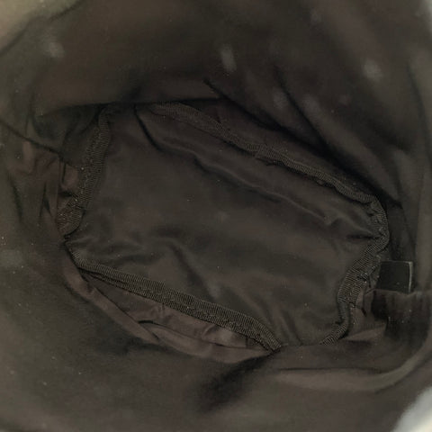 TOM FORD Black Gold Satin Drawstring Bucket Handbag